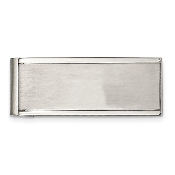 Stainless Steel Brushed & Polished Money Clip Stainless Steel Brushed & Polished Money Clip